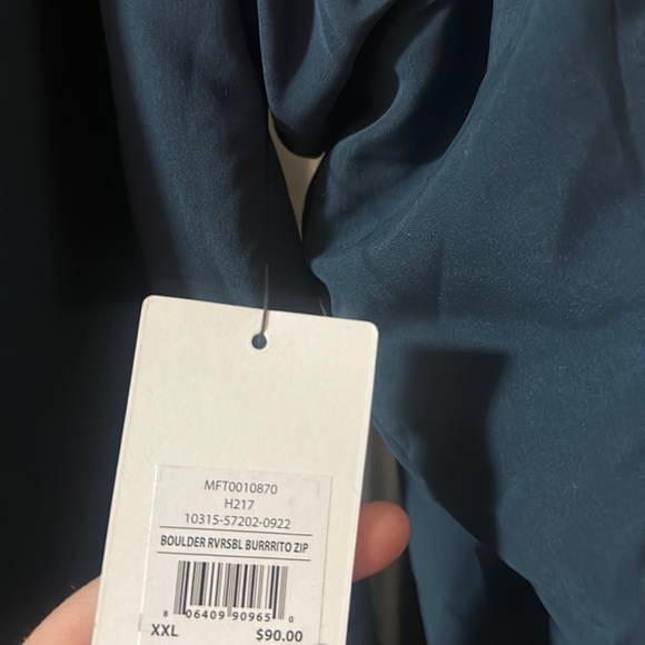 HURLEY BOULDER REVERSIBLE BURRRITO ZIP JACKET: BLUE/BROWN: NWT: SIZE XXL - Picture 3 of 5